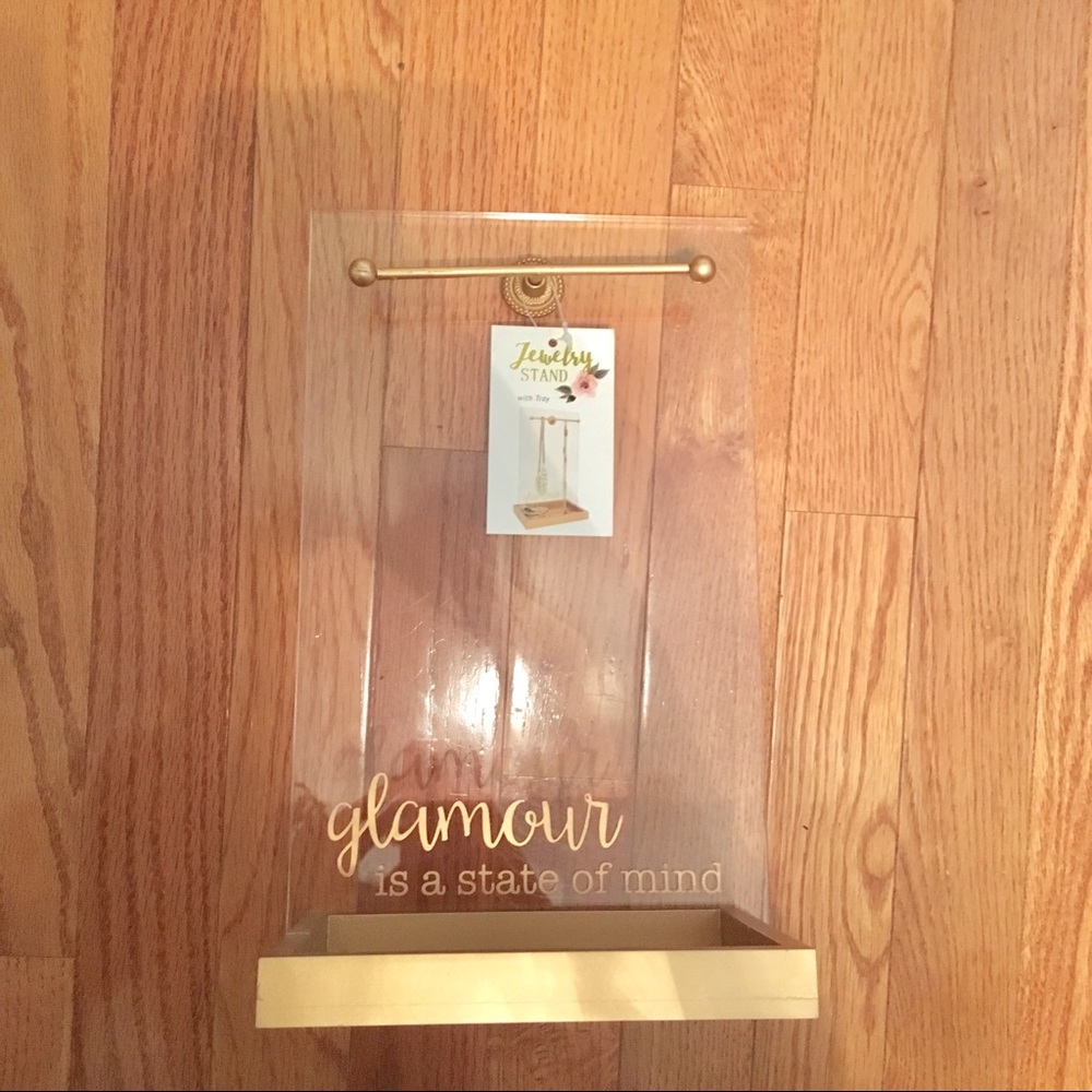 Jewelry stand with tray